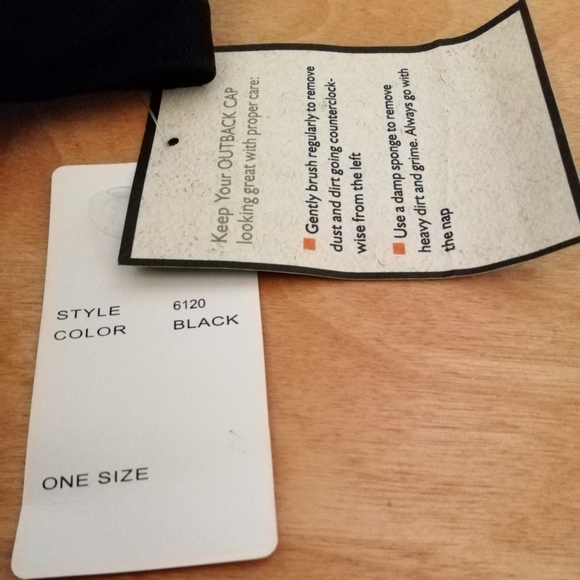 Outback Basic Black Duckbill Hat, OS-Adjustable - Picture 4 of 5